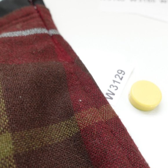 Lands End Skirt 10 Wool Mini Pleated Plaid Windowpane School Grunge Y2K Academia - Picture 9 of 9